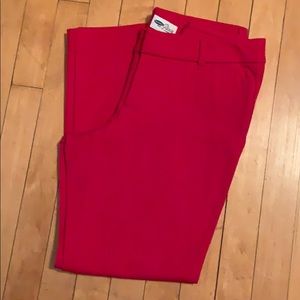 Old Navy - Red Pixie 3/4 dress pant